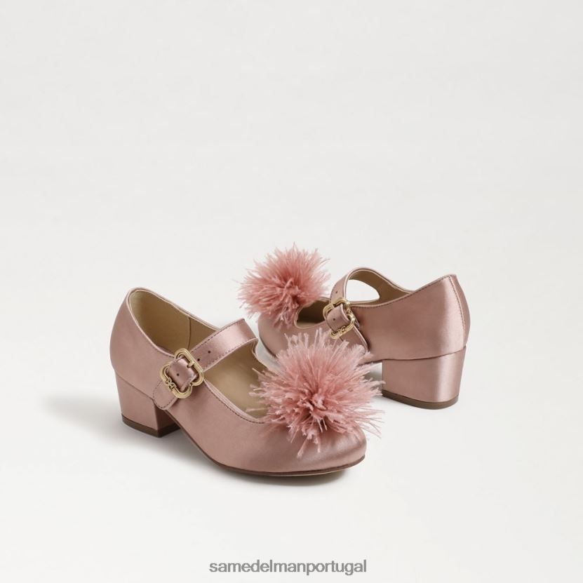 Sam Edelman praliné macio crianças talia salto bloco mary jane calçados X8JV0P1044