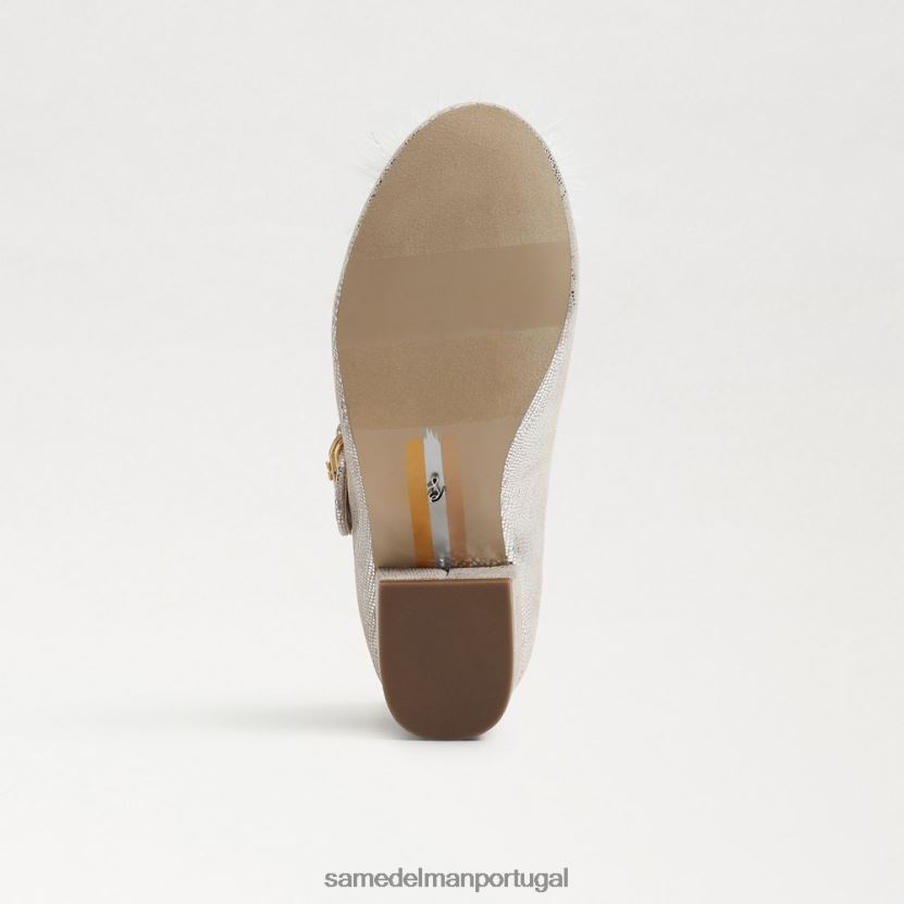 Sam Edelman prata suave crianças talia salto bloco mary jane calçados X8JV0P1047