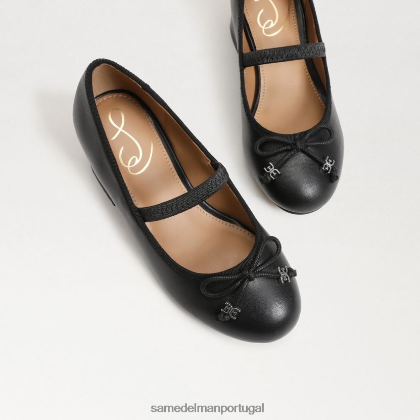 Sam Edelman preto crianças tyra mary jane salto bloco calçados X8JV0P979