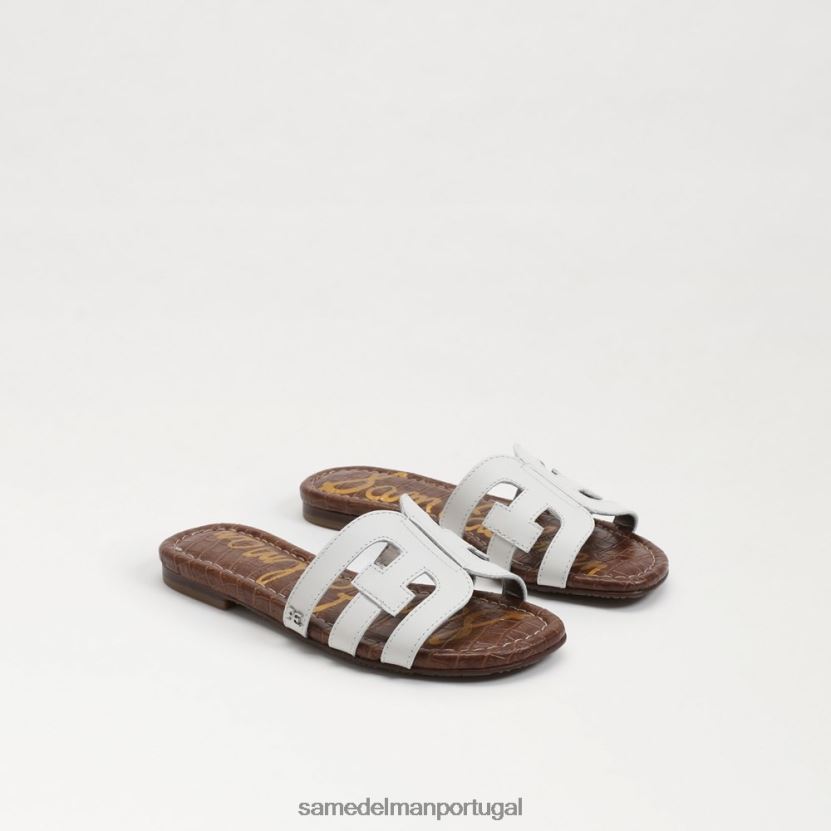 Sam Edelman Branco brilhante crianças sandália bay slide calçados X8JV0P890