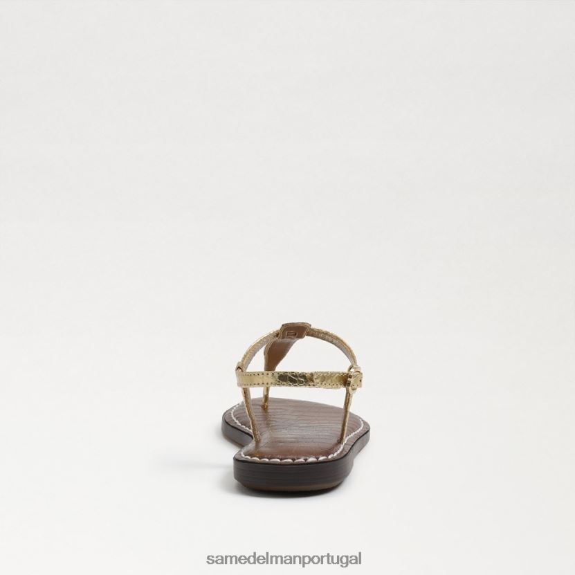 Sam Edelman boa dourada metálica crianças sandália tanga gigi calçados X8JV0P936