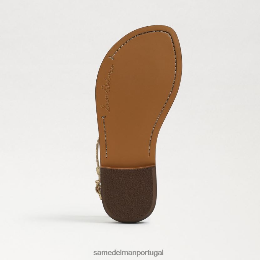Sam Edelman boa dourada metálica crianças sandália tanga gigi calçados X8JV0P936
