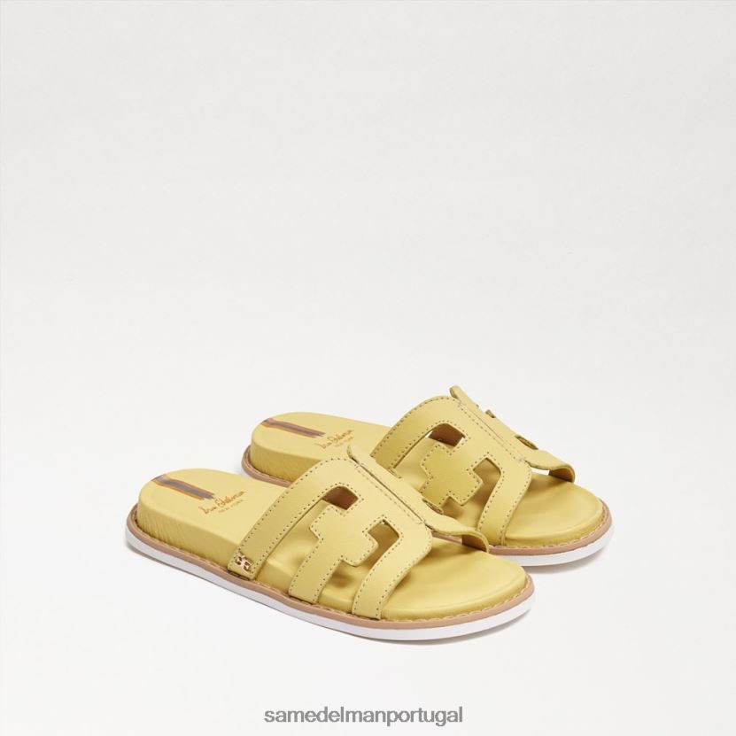 Sam Edelman couro amarelo manteiga crianças sandalia valeri calçados X8JV0P1048