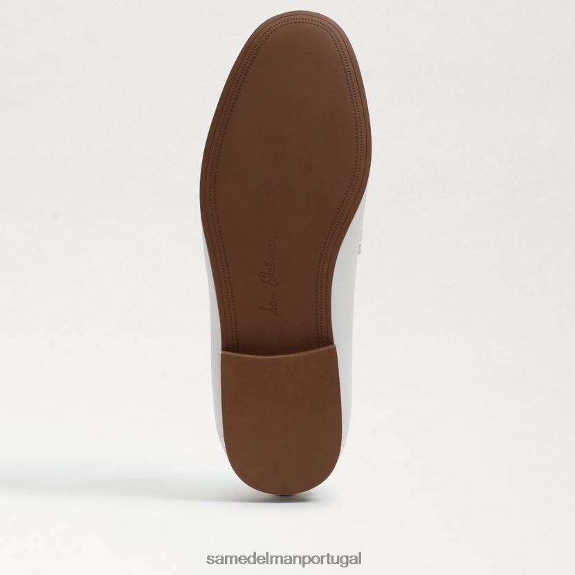 Sam Edelman Branco brilhante crianças loraine mocassim calçados X8JV0P897