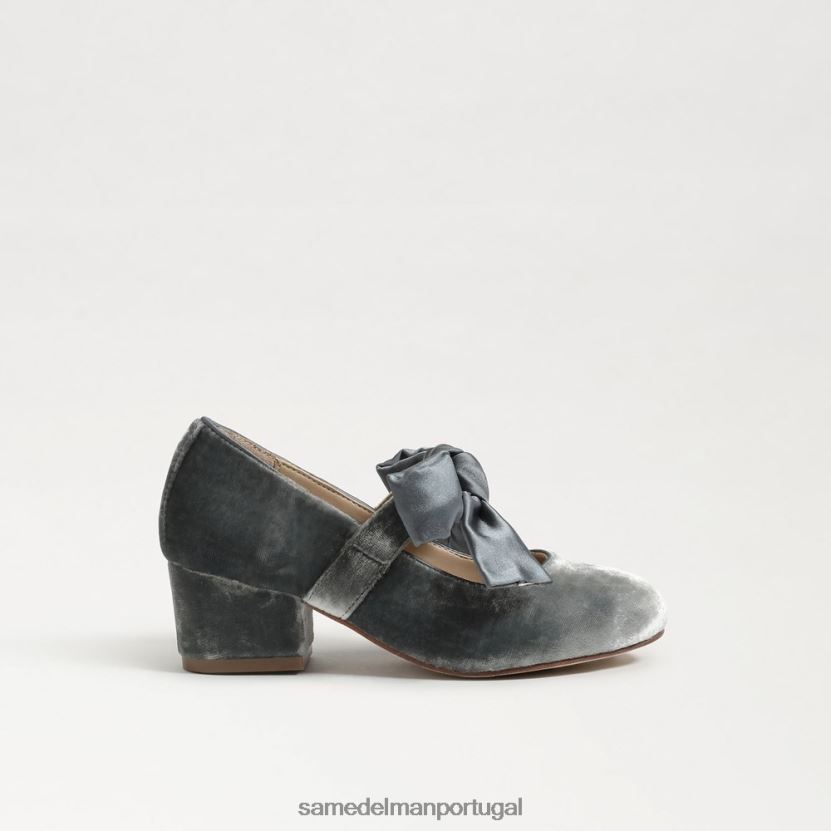 Sam Edelman azul esfumaçado crianças teddy salto bloco mary jane calçados X8JV0P933