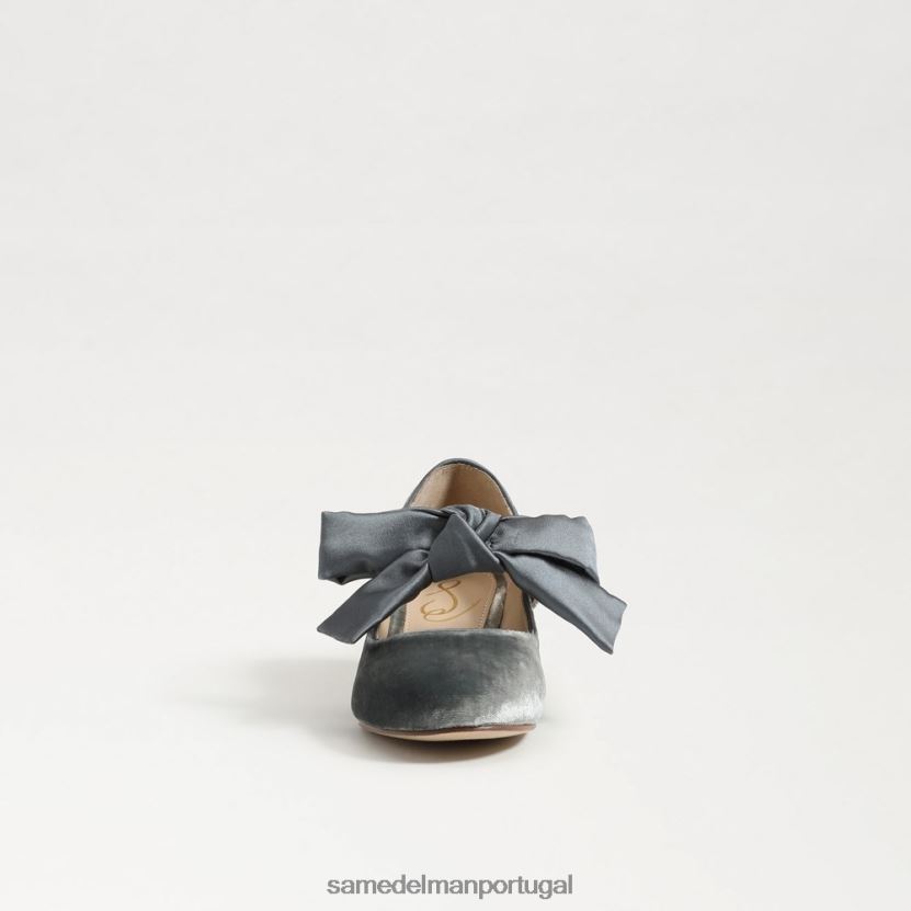 Sam Edelman azul esfumaçado crianças teddy salto bloco mary jane calçados X8JV0P933