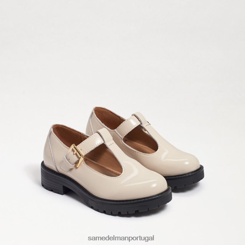 Sam Edelman couro de caixa de marfim moderno crianças mocassim taelor com solado calçados X8JV0P928