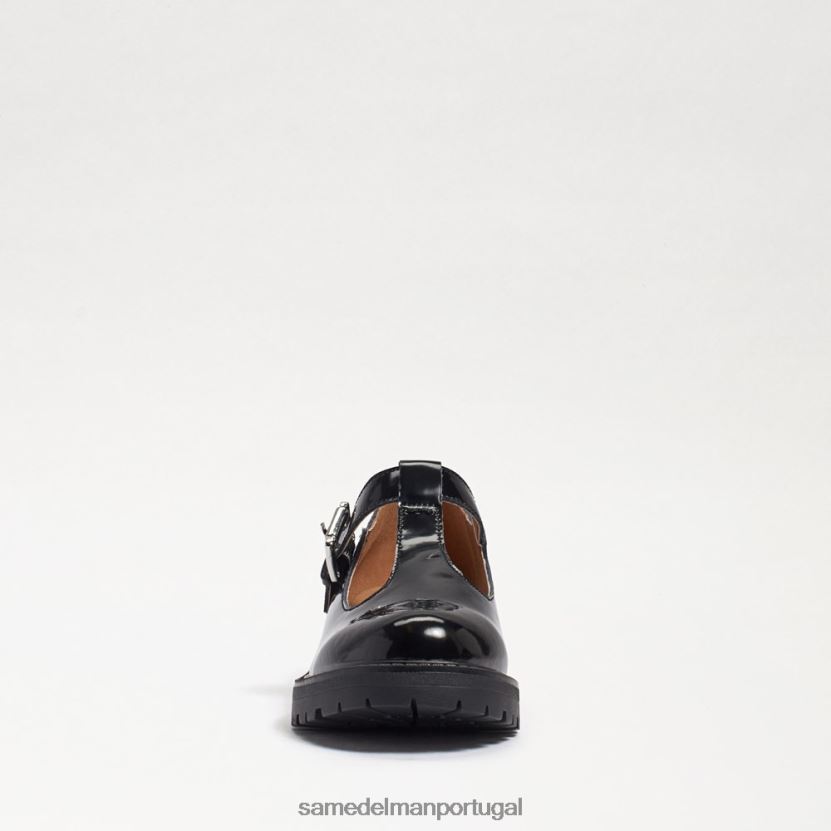 Sam Edelman couro de caixa preta crianças mocassim taelor com solado calçados X8JV0P927