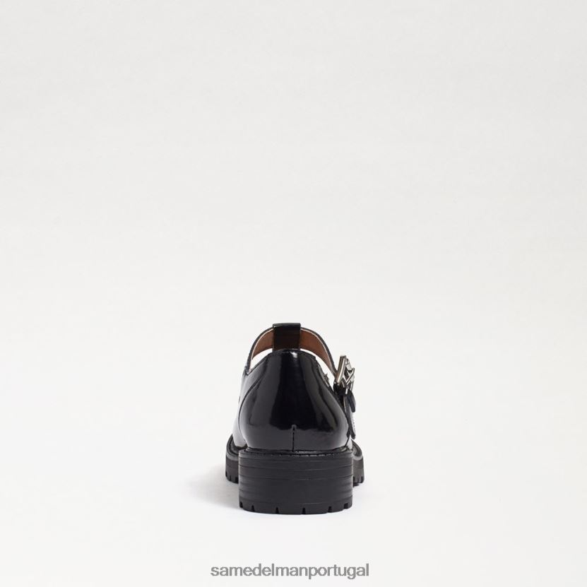 Sam Edelman couro de caixa preta crianças mocassim taelor com solado calçados X8JV0P927