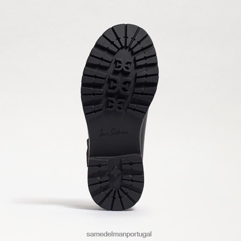 Sam Edelman couro de caixa preta crianças mocassim taelor com solado calçados X8JV0P927
