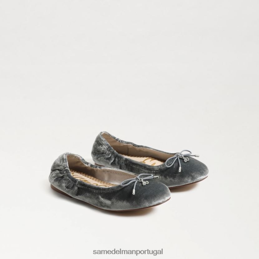 Sam Edelman veludo azul esfumaçado crianças apartamento de balé felicia calçados X8JV0P982
