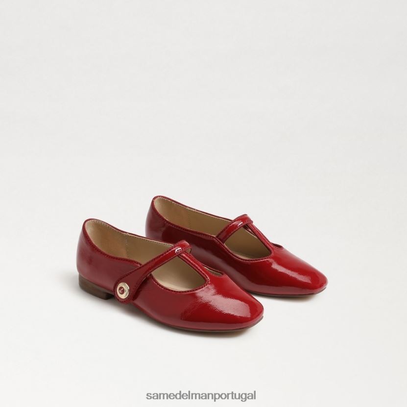 Sam Edelman vermelho escuro crianças melodia mary jane calçados X8JV0P1053
