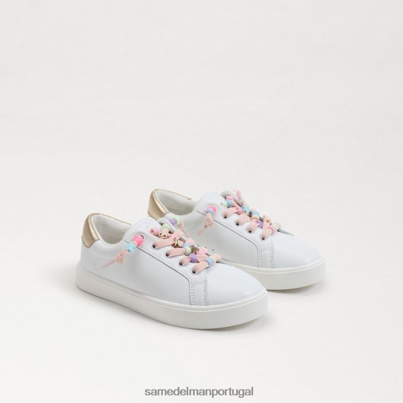 Sam Edelman Branco brilhante crianças tênis etílico calçados X8JV0P911