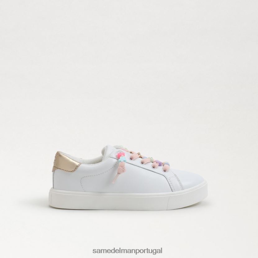 Sam Edelman Branco brilhante crianças tênis etílico calçados X8JV0P911