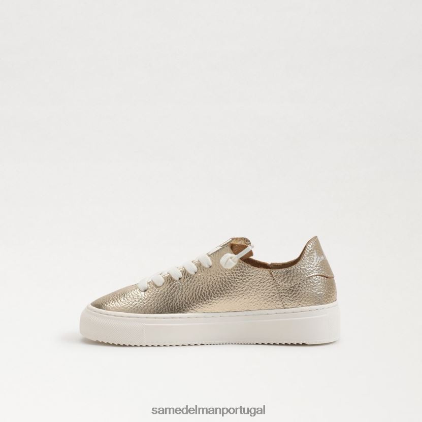 Sam Edelman folha de ouro crianças tênis com cadarço de papoula calçados X8JV0P925