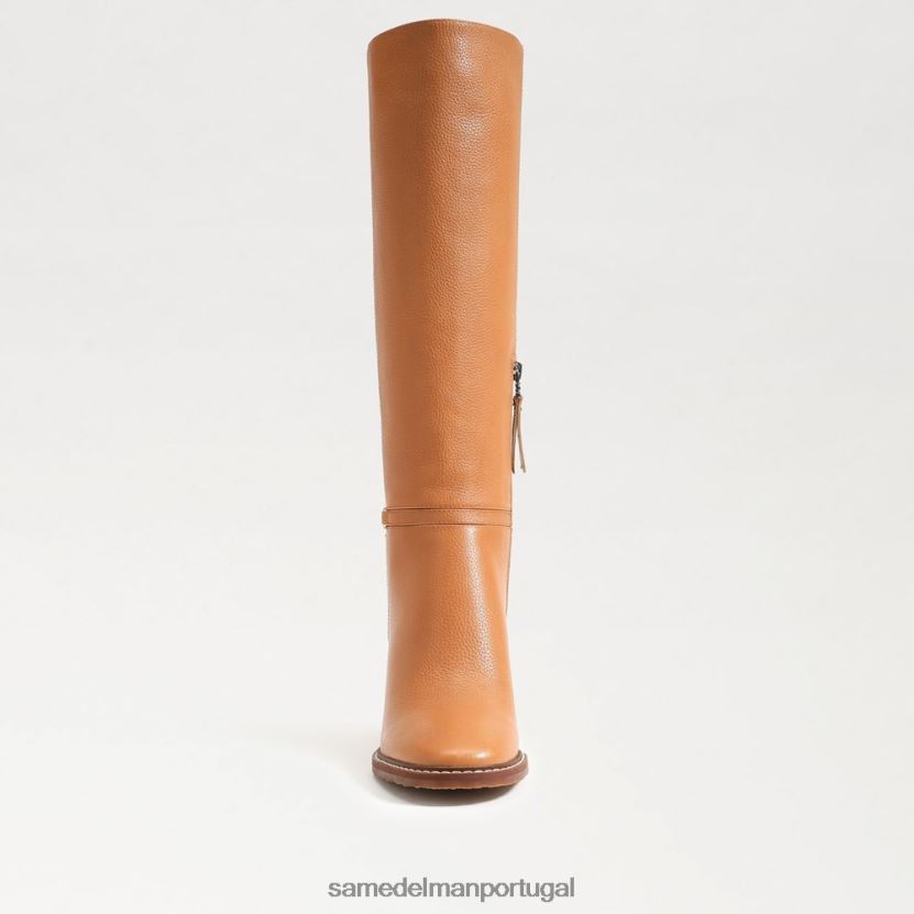 Sam Edelman caramelo mulheres bota cano alto Elsy calçados X8JV0P796