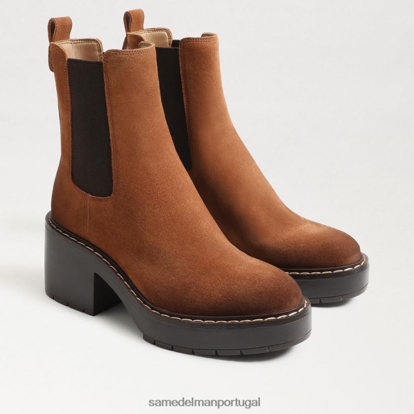 Sam Edelman fronteira marrom mulheres bota chelsea anderson calçados X8JV0P756