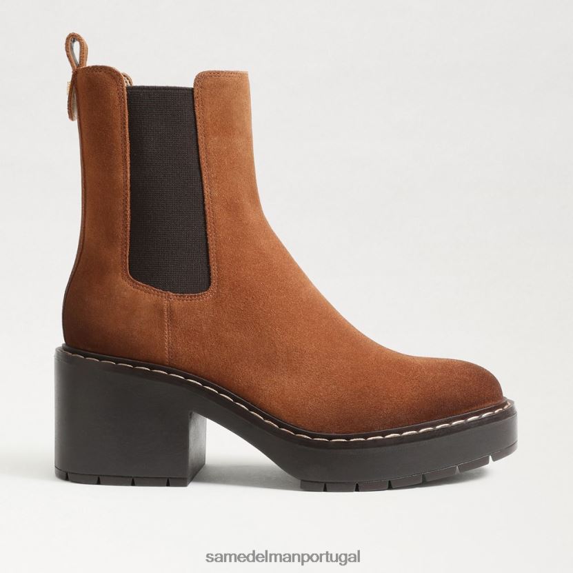 Sam Edelman fronteira marrom mulheres bota chelsea anderson calçados X8JV0P756
