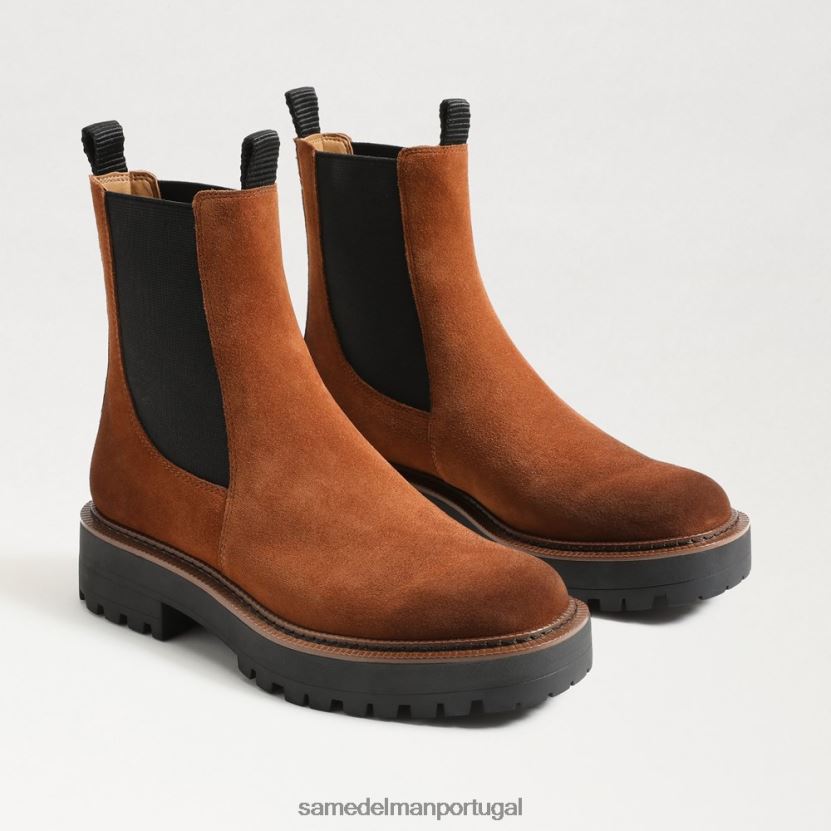 Sam Edelman fronteira marrom mulheres bota laguna chelsea calçados X8JV0P463