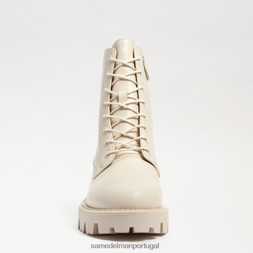 Sam Edelman couro marfim moderno mulheres bota de combate plataforma sótão calçados X8JV0P625
