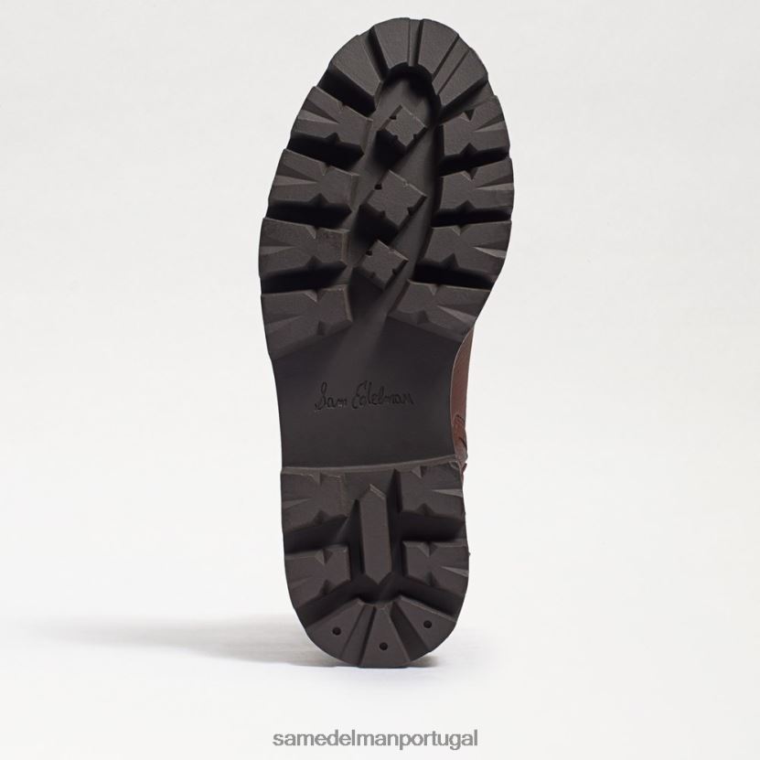 Sam Edelman marrom escuro mulheres bota de combate plataforma sótão calçados X8JV0P627