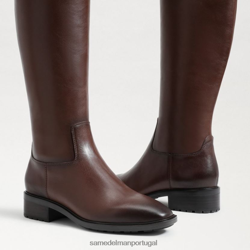 Sam Edelman marrom teraço mulheres bota de montaria drina calçados X8JV0P794