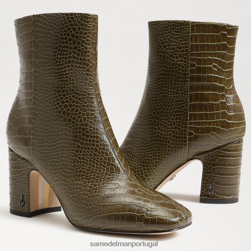 Sam Edelman abeto verde mulheres botinha de tornozelo fulvo calçados X8JV0P781