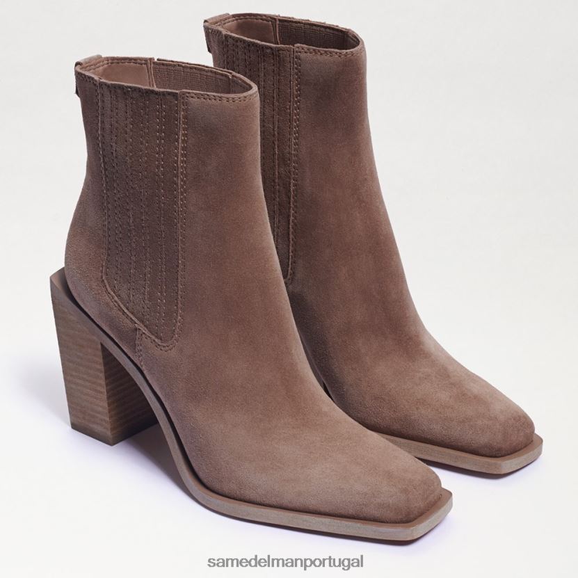 Sam Edelman camurça cinza profundo mulheres botinha emalia calçados X8JV0P858