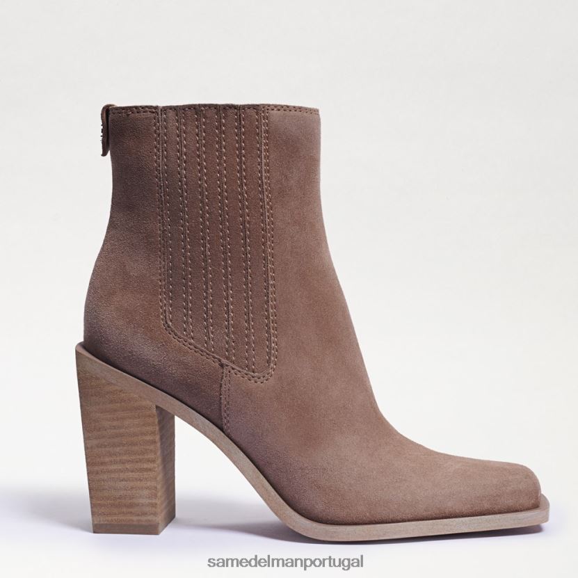 Sam Edelman camurça cinza profundo mulheres botinha emalia calçados X8JV0P858