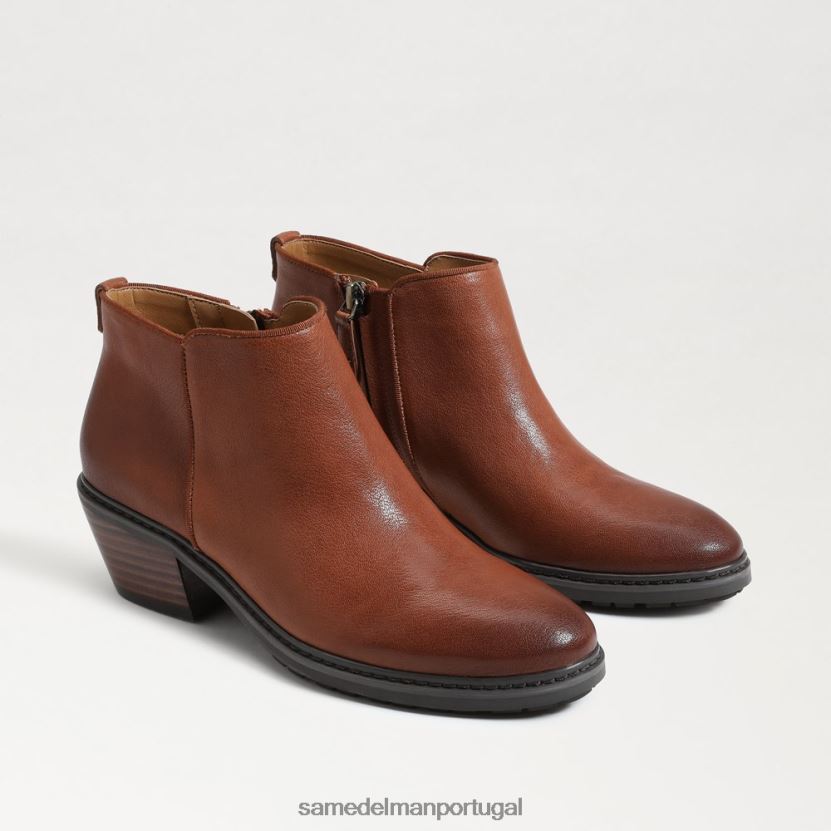 Sam Edelman marrom acastanhado mulheres botinha pryce calçados X8JV0P375