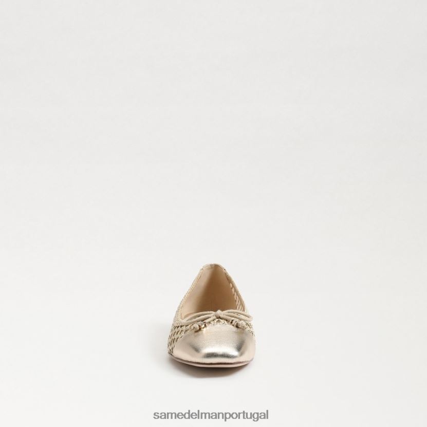 Sam Edelman branqueado natural mulheres pode balé plano calçados X8JV0P372