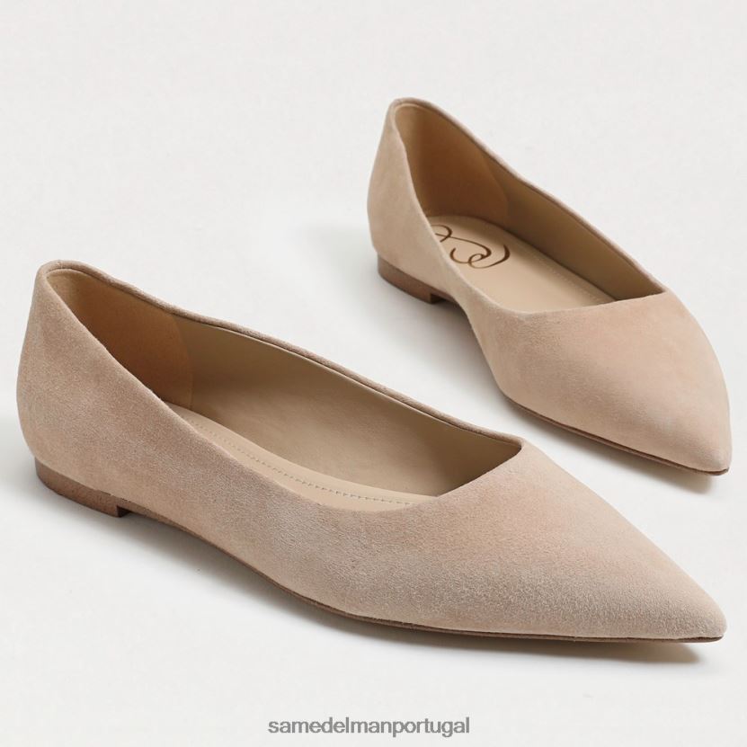 Sam Edelman camurça capuccino mulheres Wanda dedo apontado calçados X8JV0P485