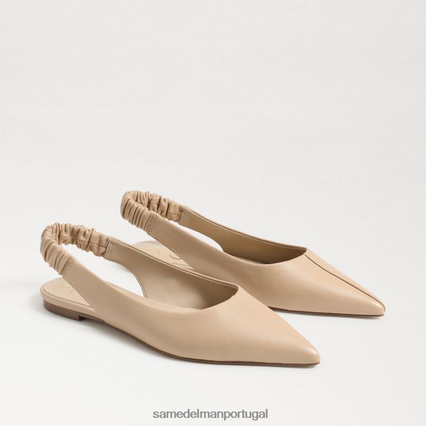 Sam Edelman macadâmia mulheres Whitney Slingback bico fino e plano calçados X8JV0P738