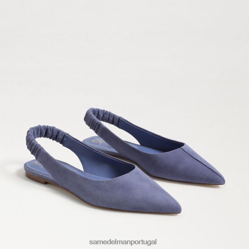 Sam Edelman violeta empoeirada mulheres Whitney Slingback bico fino e plano calçados X8JV0P740