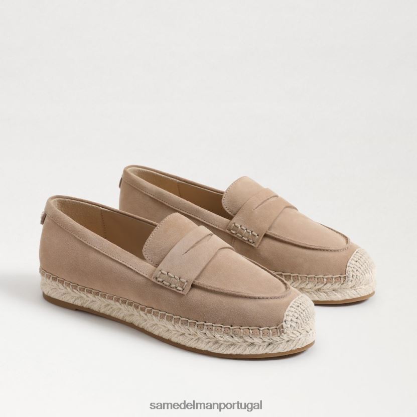 Sam Edelman cinza toscano mulheres mocassim flat espadrille kai calçados X8JV0P205