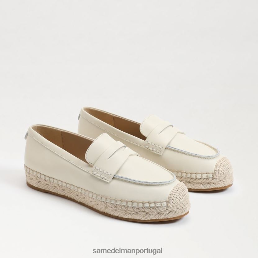 Sam Edelman marfim moderno mulheres mocassim flat espadrille kai calçados X8JV0P201