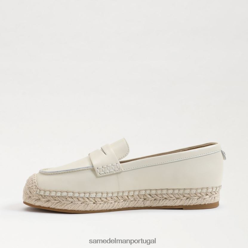 Sam Edelman marfim moderno mulheres mocassim flat espadrille kai calçados X8JV0P201