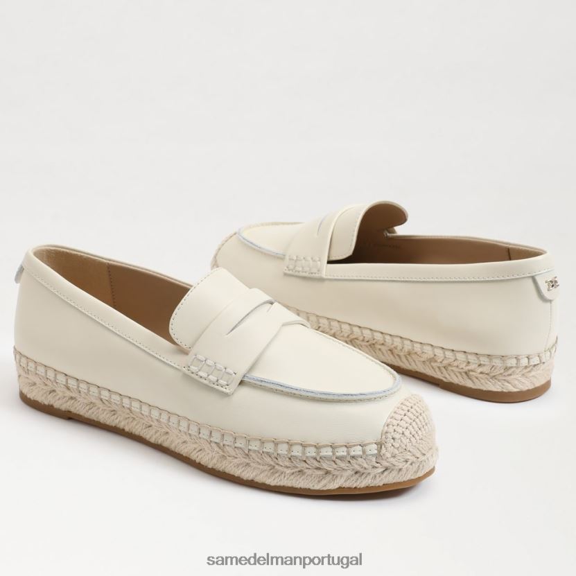 Sam Edelman marfim moderno mulheres mocassim flat espadrille kai calçados X8JV0P201