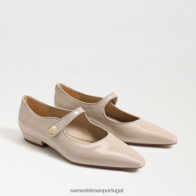 Sam Edelman patente de chai latte mulheres jene mary jane dedo apontado calçados X8JV0P543