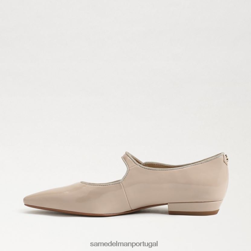 Sam Edelman patente de chai latte mulheres jene mary jane dedo apontado calçados X8JV0P543