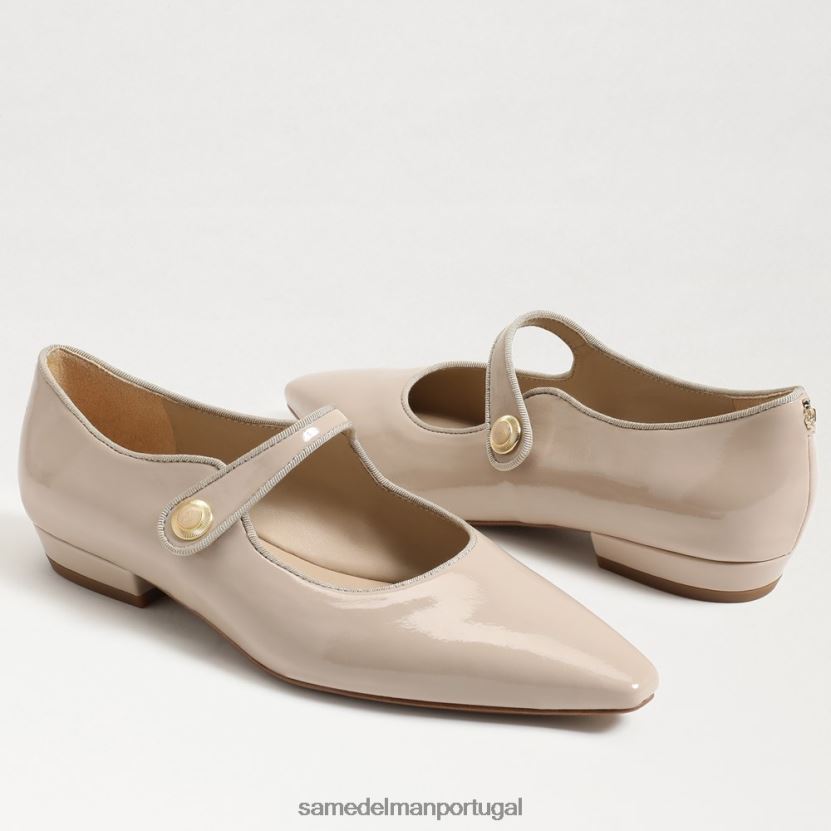 Sam Edelman patente de chai latte mulheres jene mary jane dedo apontado calçados X8JV0P543
