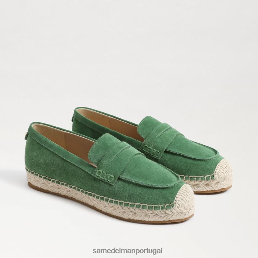 Sam Edelman tomilho verde mulheres mocassim flat espadrille kai calçados X8JV0P204