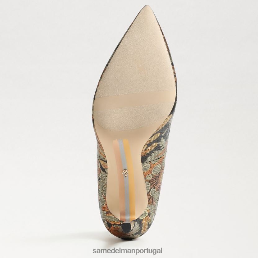 Sam Edelman bronze mulheres salto bico fino avelã calçados X8JV0P138