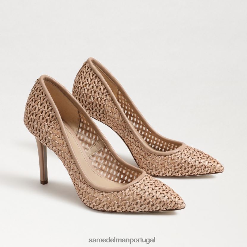 Sam Edelman bronzeado quente mulheres salto bico fino avelã calçados X8JV0P140