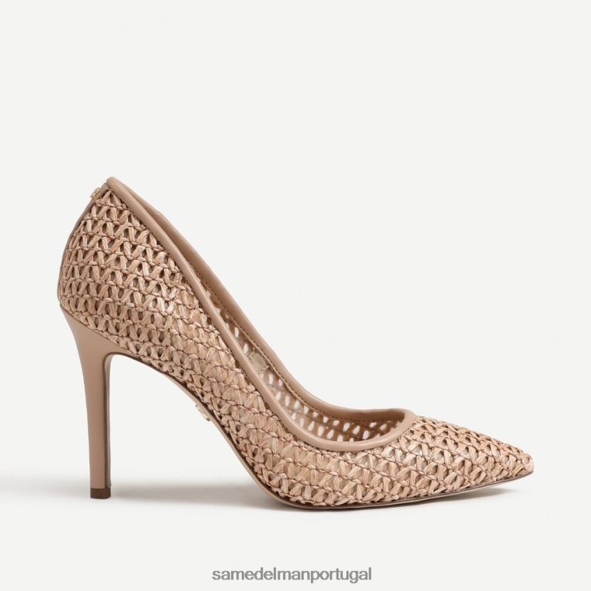Sam Edelman bronzeado quente mulheres salto bico fino avelã calçados X8JV0P140