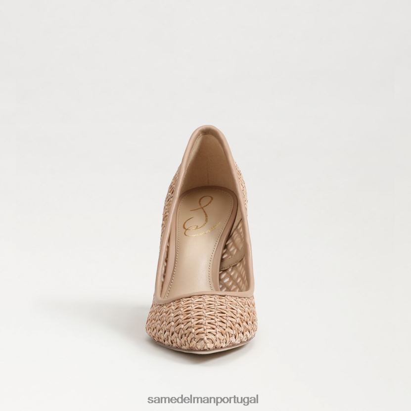 Sam Edelman bronzeado quente mulheres salto bico fino avelã calçados X8JV0P140