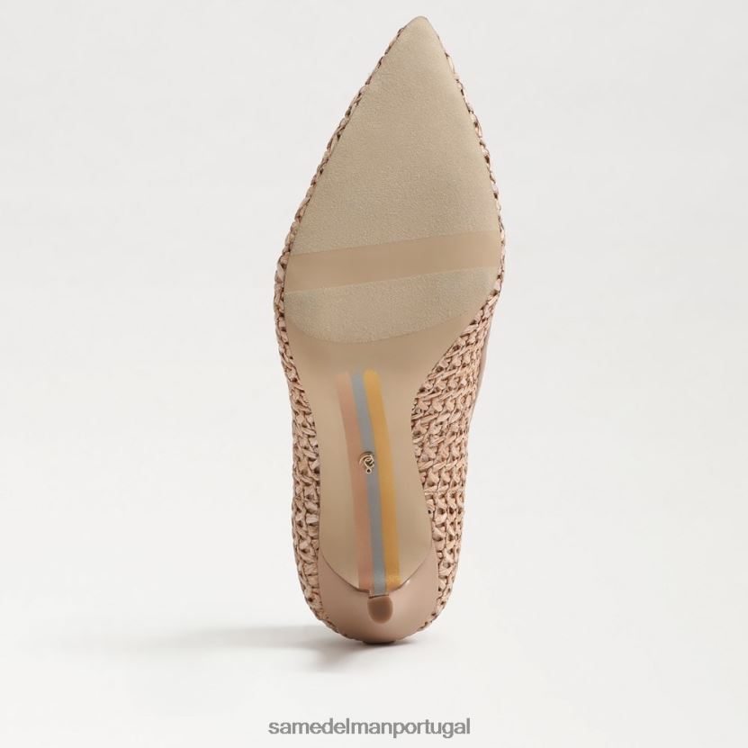 Sam Edelman bronzeado quente mulheres salto bico fino avelã calçados X8JV0P140