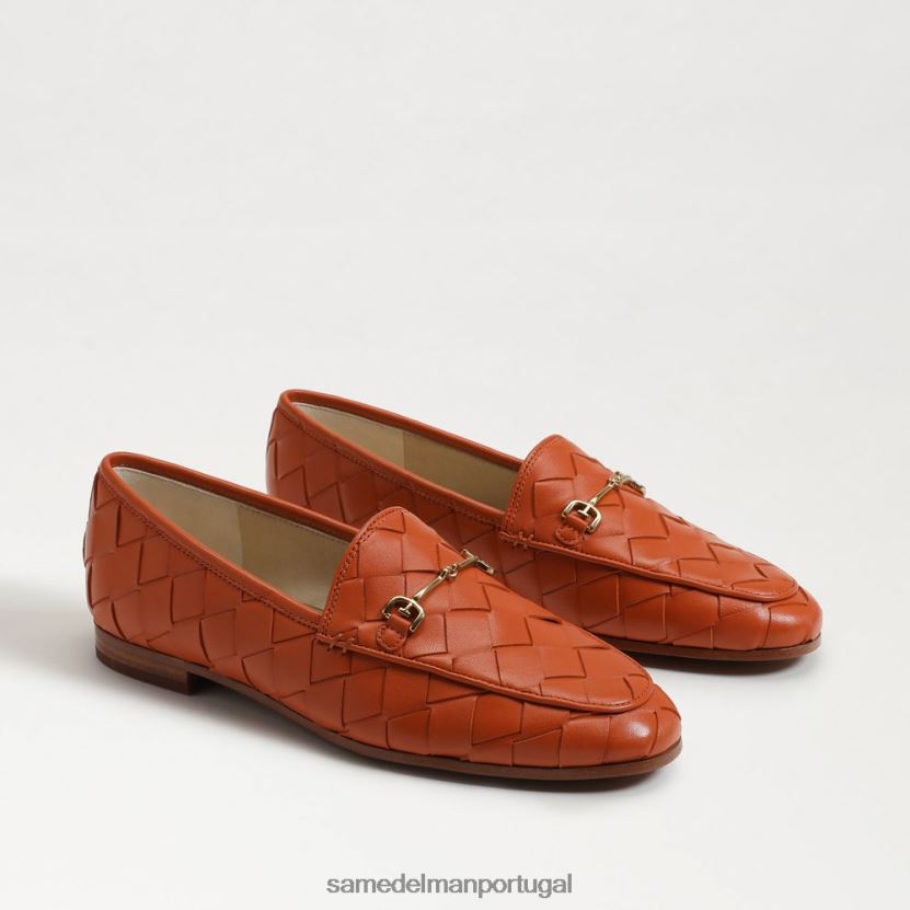 Sam Edelman canyon laranja mulheres mocassim loraine calçados X8JV0P515