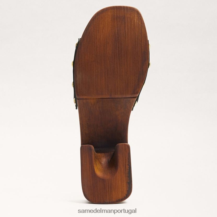 Sam Edelman Camurça preta mulheres sandália mule francina calçados X8JV0P520