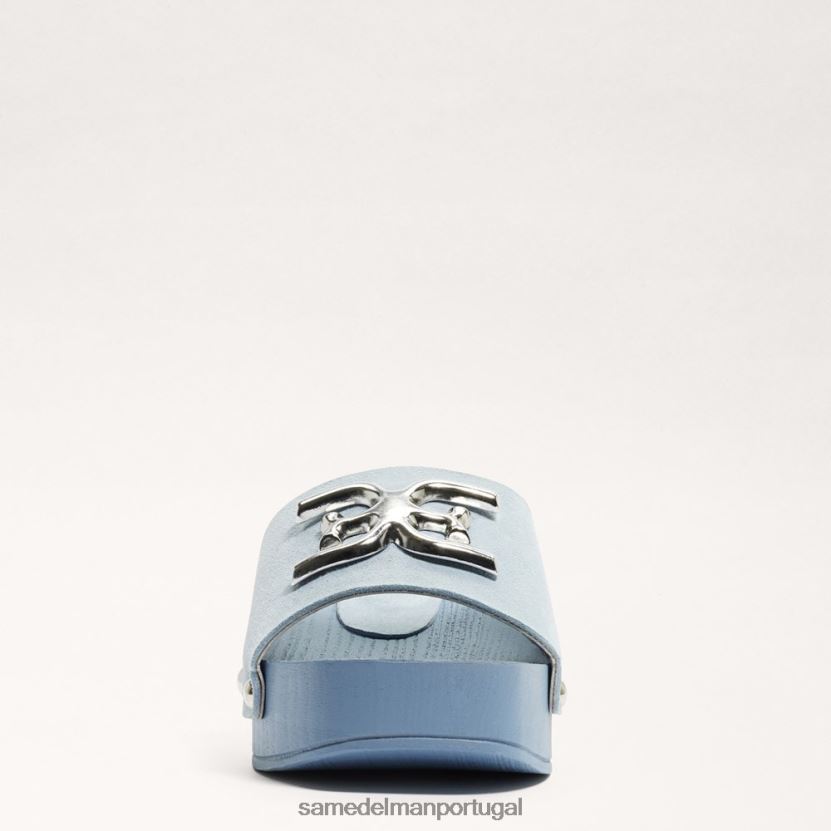 Sam Edelman azul pálido mulheres sandália mule francina calçados X8JV0P521